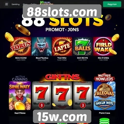 Promoções atuais do site 88slots.com