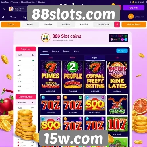 Interface do usuário do 88slots.com é intuitiva